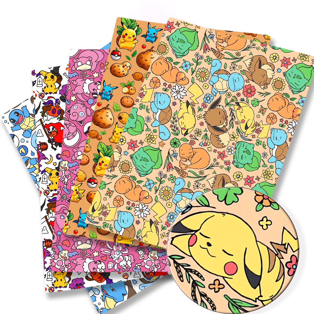 Sewing Production - Pokemon Cartoon Fabric140*50cm Handmade Sewing Patchwork