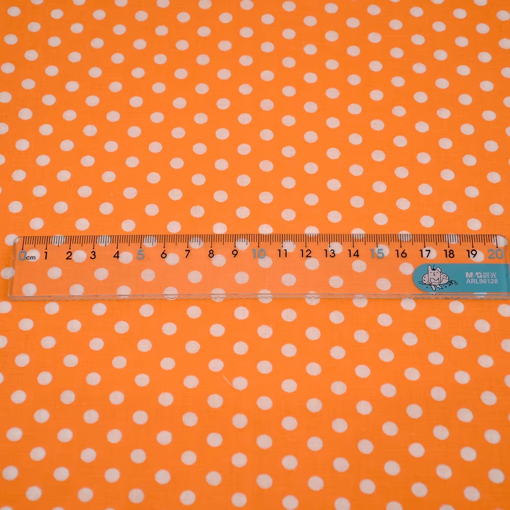 50X150CM White Orange Polka Do - đánh giá và giá Textile For Sewing