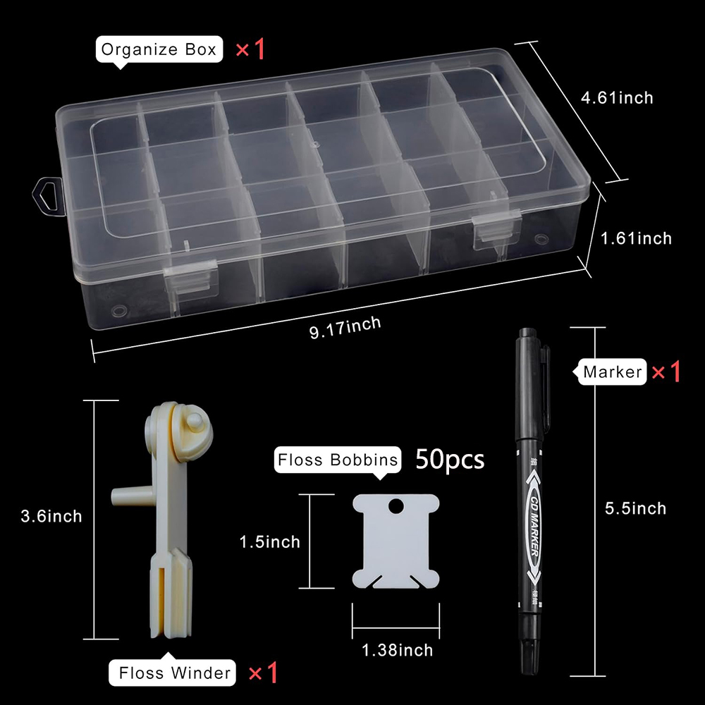 Embroidery Floss Organizer 18  - đánh giá và giá Embroidery Floss Thread