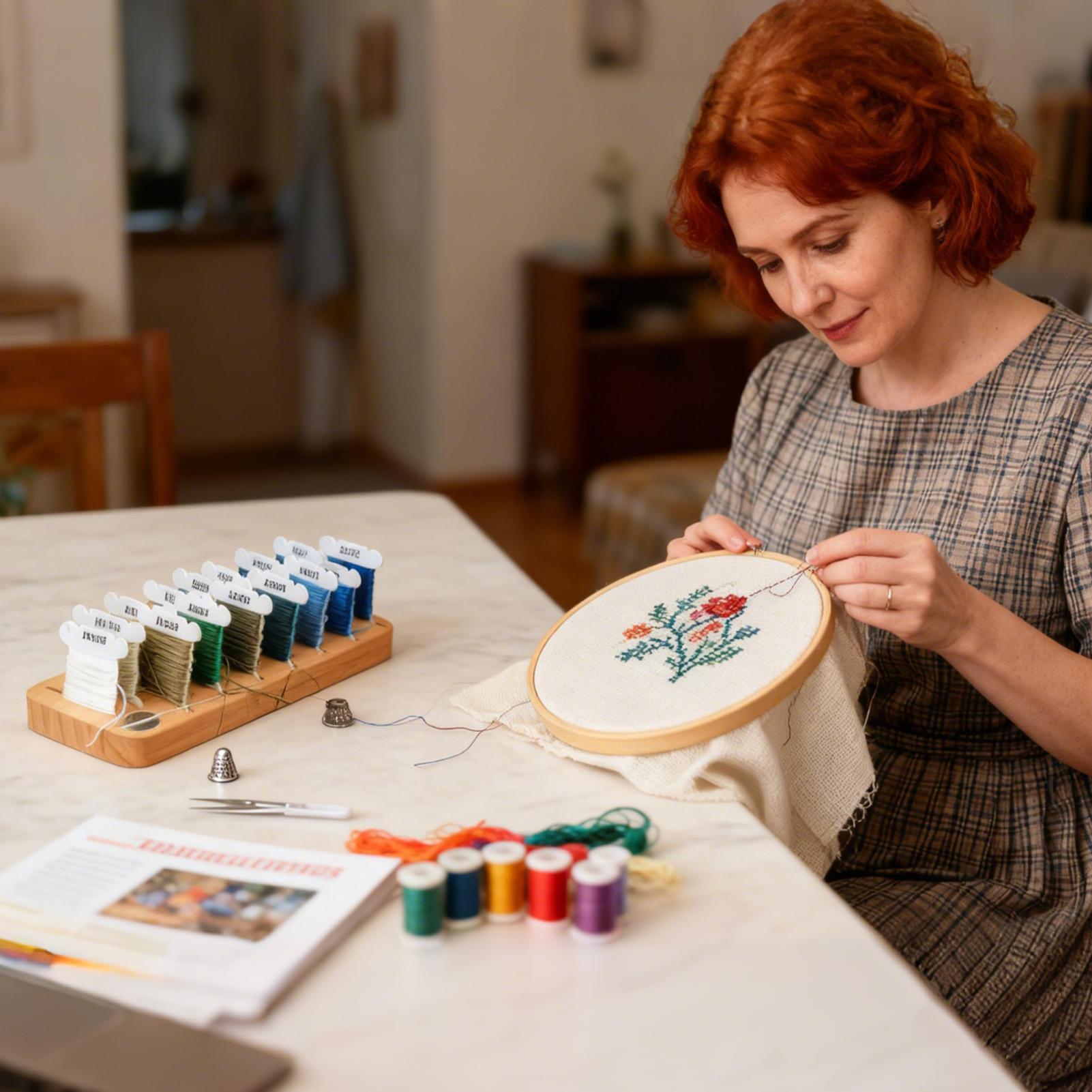 Embroidery Thread Organizer 15 - đánh giá và giá Embroidery Floss Thread