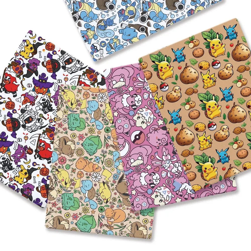 Pokemon Cartoon Fabric140*50cm - đánh giá và giá Sewing Production