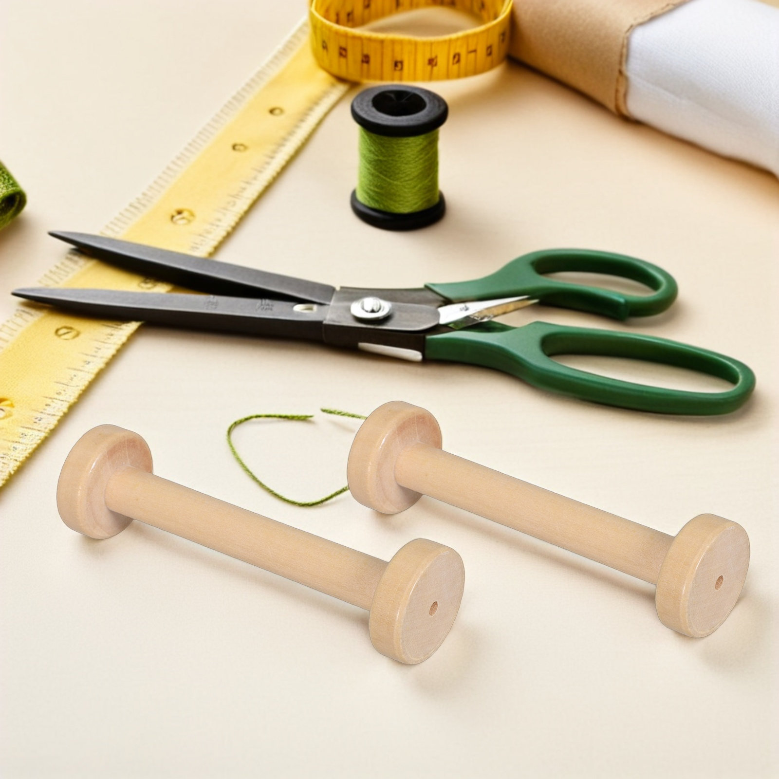 5Pcs Wooden Spools Natural Vin - đánh giá và giá Textile For Sewing
