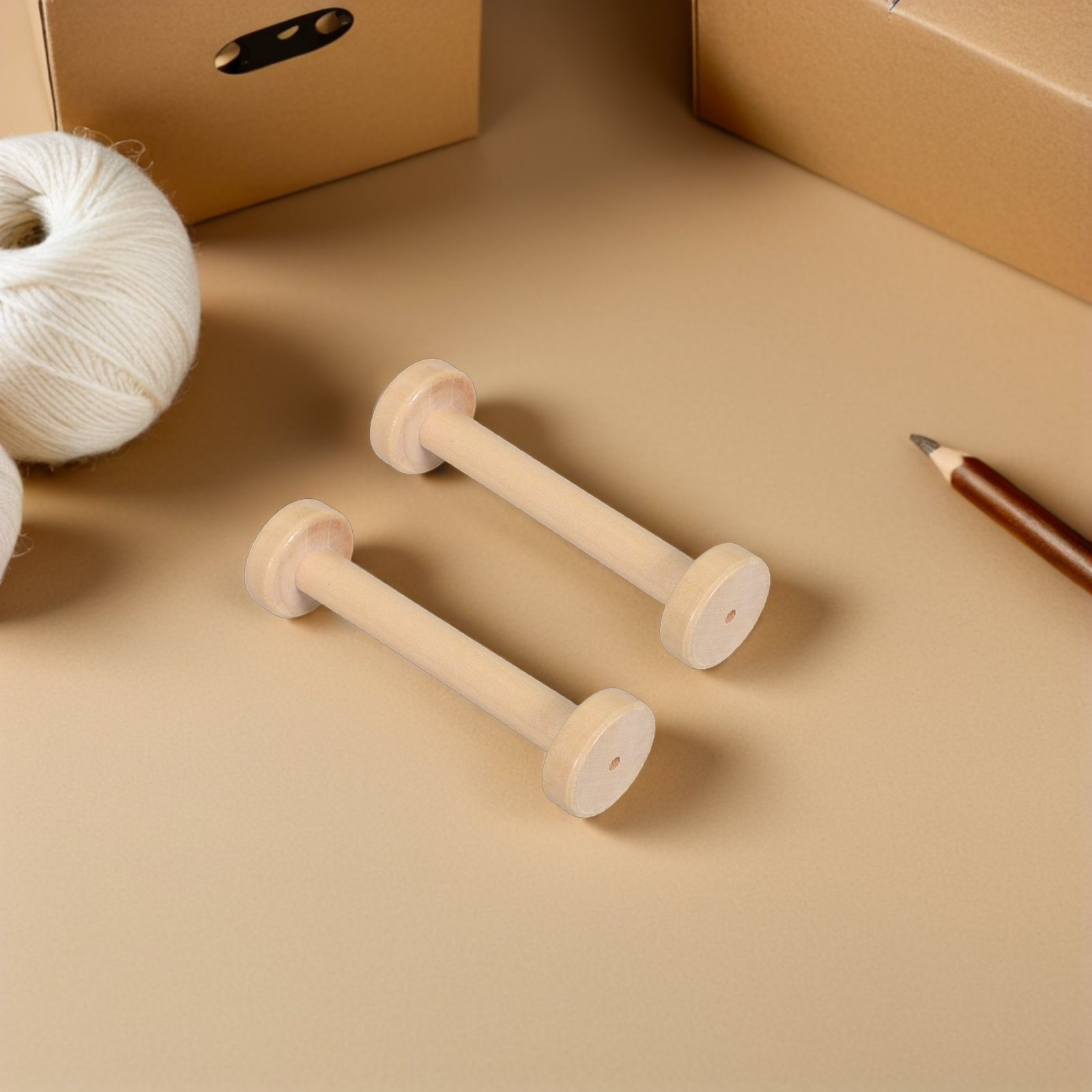 5Pcs Wooden Spools Natural Vin - đánh giá và giá Textile For Sewing