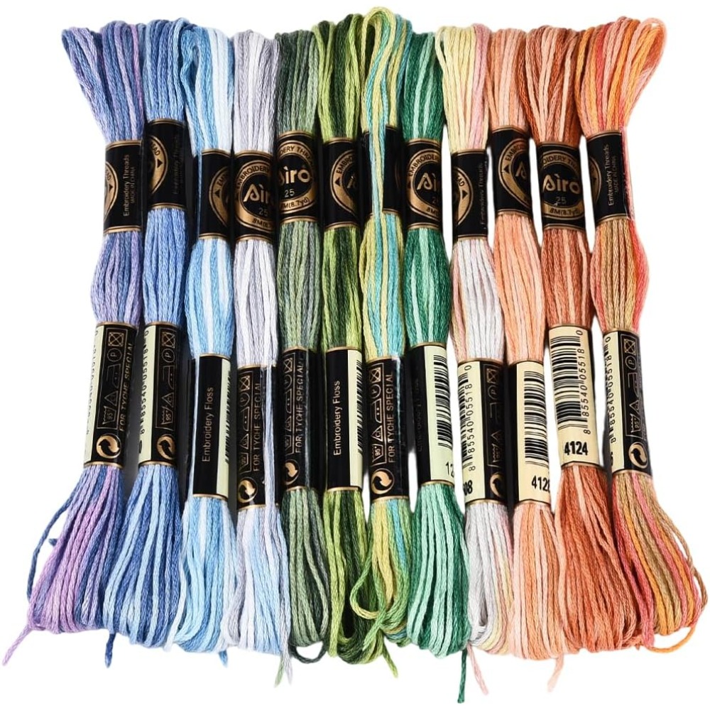 12 Skeins 105 Yards Cross Stit - đánh giá và giá Embroidery Floss Thread