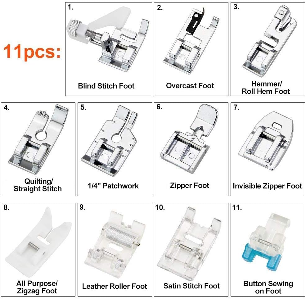 11Pcs Presser Feet Set - Walki - đánh giá và giá Textile Sewing Machines