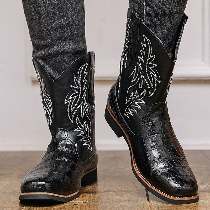 Retro Wide Toe Western Cowboy  - đánh giá và giá Sewing Embroidery Fabric