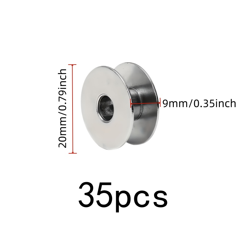 35 pcs Aluminum Sewing Bobbins - đánh giá và giá Sewing Thread Production