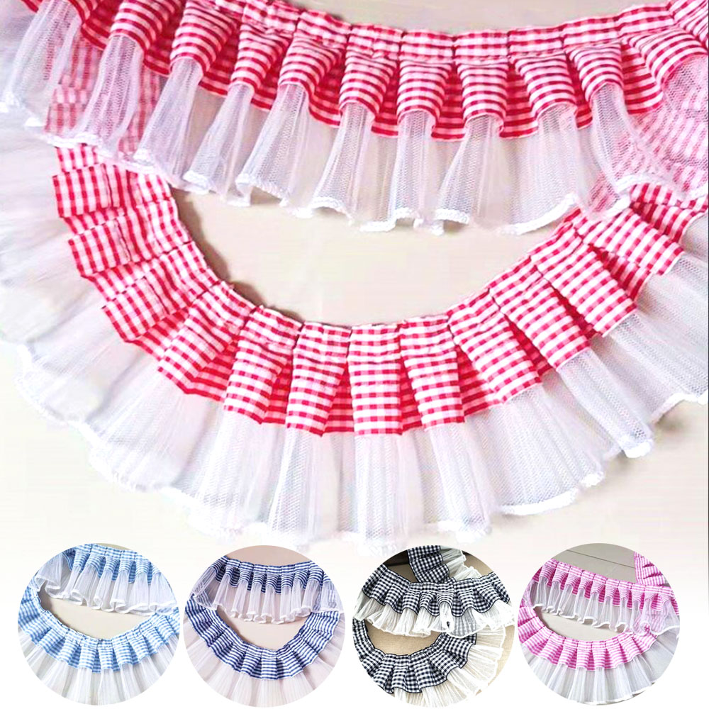 7CM Wide Plaid Pleated Cloth T - đánh giá và giá Textile And Sewing Supply