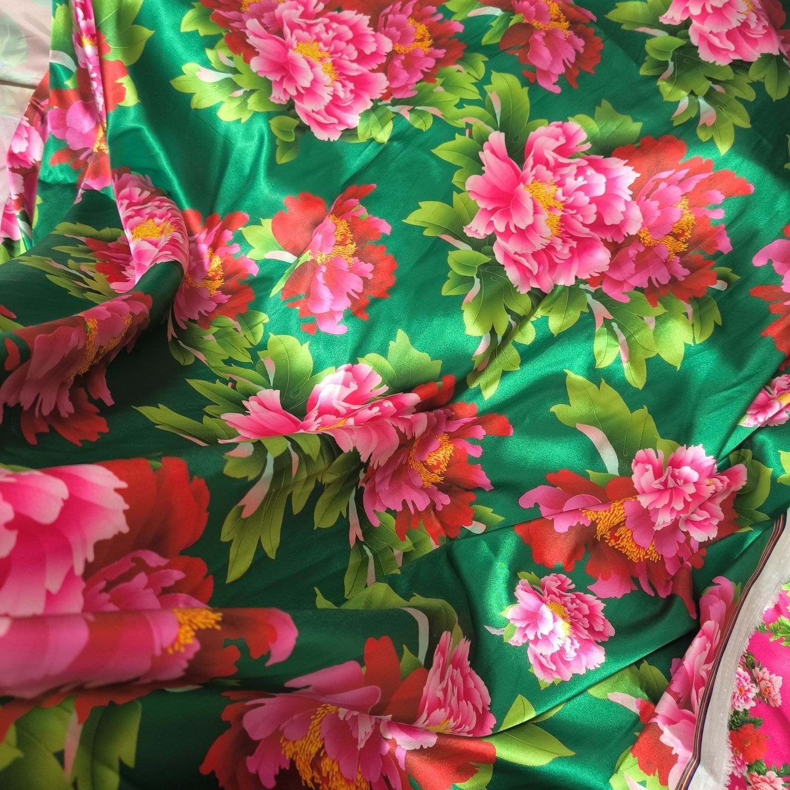 Satin Fabric Cloth without Ove - đánh giá và giá Textile For Sewing