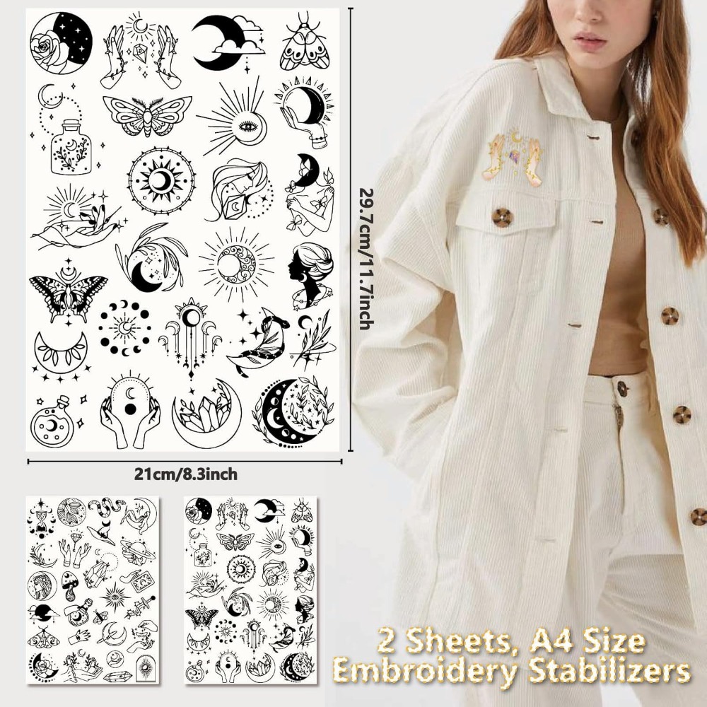 51Pcs Boho Moon Sun Water Solu - đánh giá và giá Sewing Embroidery Fabric