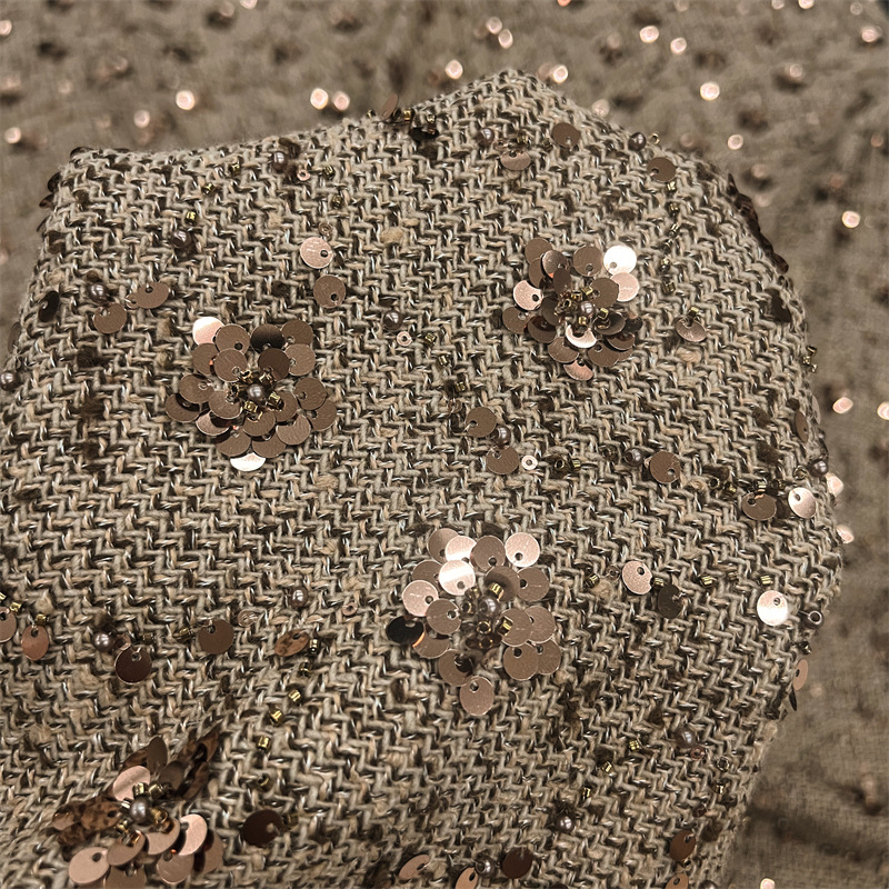 1 yard Heavy industry sequin e - đánh giá và giá Sewing Embroidery Fabric